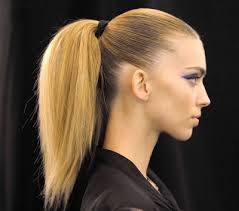 tight ponytail