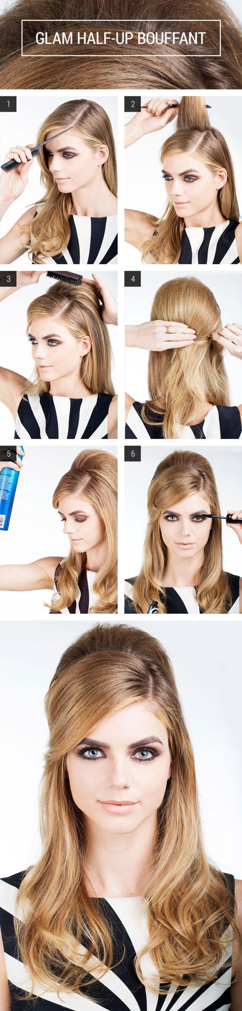 glam-up half boufant