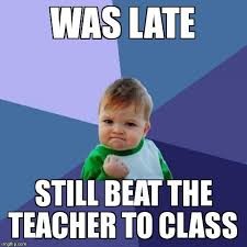 teacher late for the class