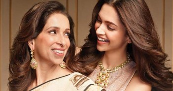 deepika with mom