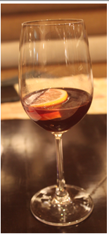 Red Wine Sangria with apple and orange