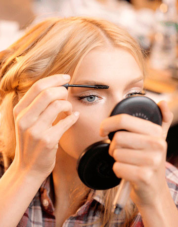 mascara as eyebrow brush