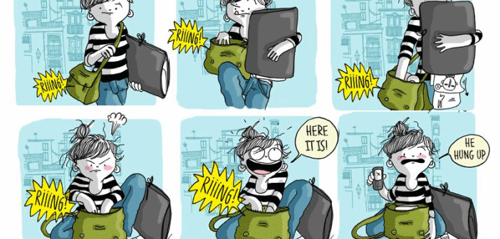 Everyday Struggles Of A Girl In A Comical Style