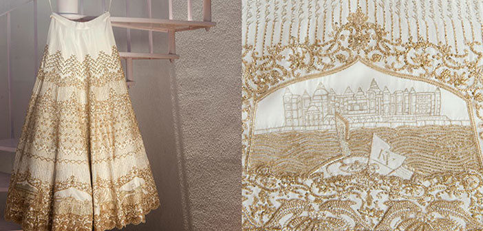 This Bride Embroidered Her Love Story On Her Wedding Lehenga