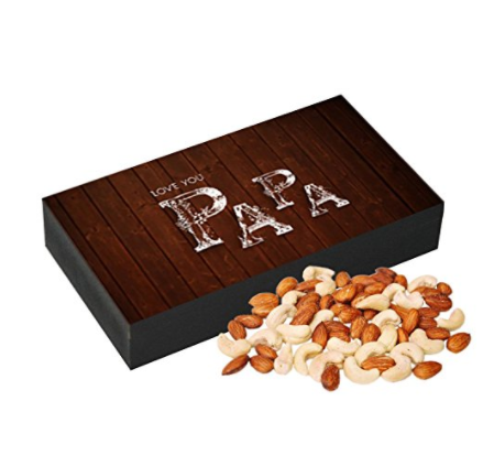 Chococraft Best fathers day gift wooden regular box with spicy roasted dryfruit Amazon.in Grocery Gourmet Foods