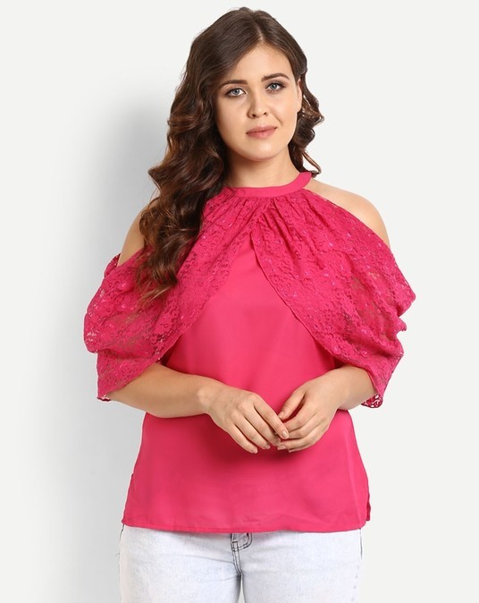 hot-pink-vanessa-cold-shoulder-plus-size-top-in1707mtotoppnk-297-front