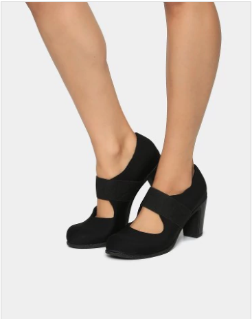 Buy Catwalk Women Black Mary Jane Block Heels online at abof.com