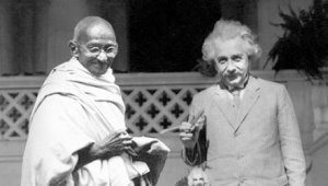 Gandhi and Einstien Sir