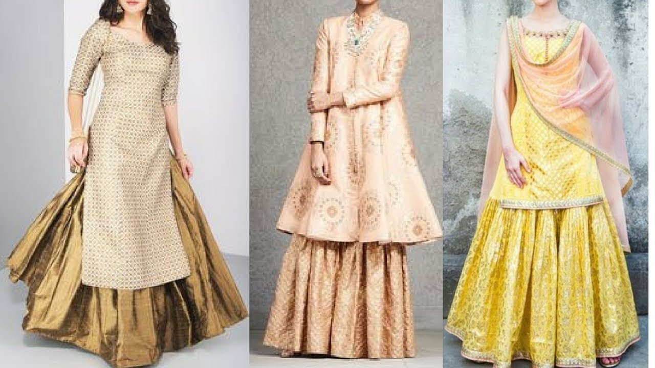 15 Latest Collection of Lehenga with Kurta Designs In India | Long blouse  designs, Designer dresses indian, Party wear dresses